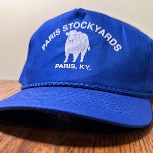 Vtg Paris Stockyards Ball Cap